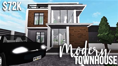 Modern Townhouse Roblox Bloxburg Gamingwithv Youtube
