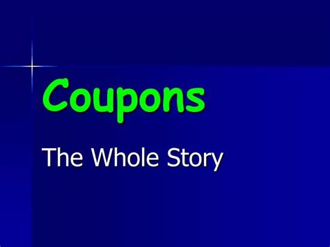 Ppt Coupons Powerpoint Presentation Free Download Id5012621