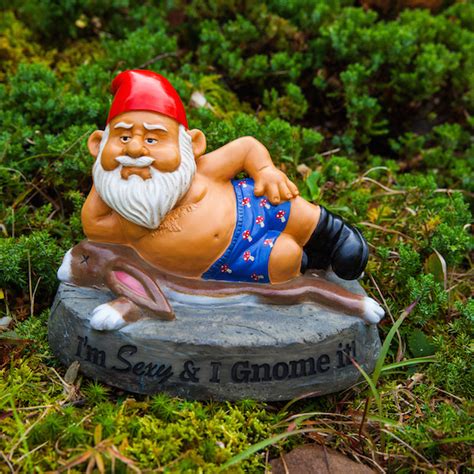 The Hot Stuff Garden Gnome Sexy Gnome BigMouth Inc