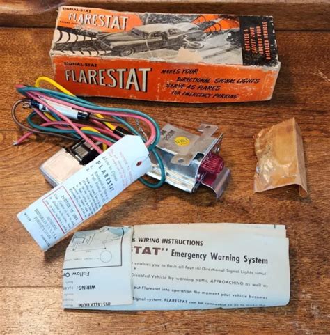 Vintage Nos Signal Stat Flarestat Model Hazard Switch Volt