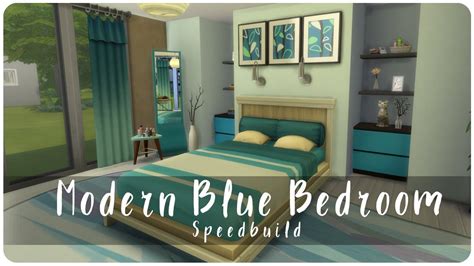 Blue Bedroom The Sims 4 Room Build Youtube