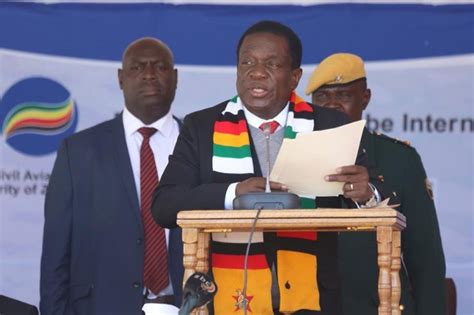 Emmerson Mnangagwa Re Elected As Zimbabwean President Electoral Commission Cn