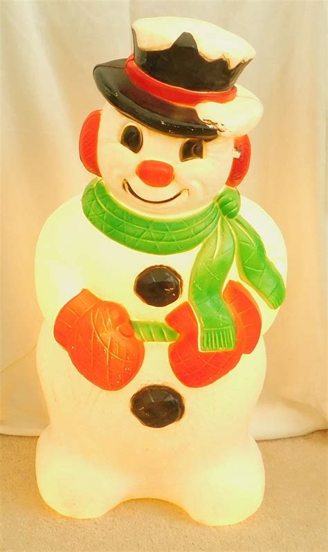 30 Vintage Snowman Blow Mold Working Lighted Grand Etsy Christmas