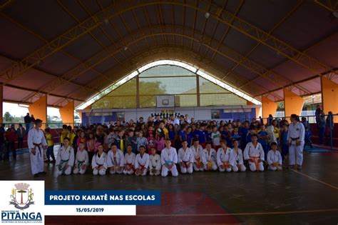 Projeto Karatê Nas Escolas Prefeitura De Pitanga
