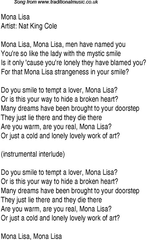 Mona Lisa Lyrics - moba game 2020