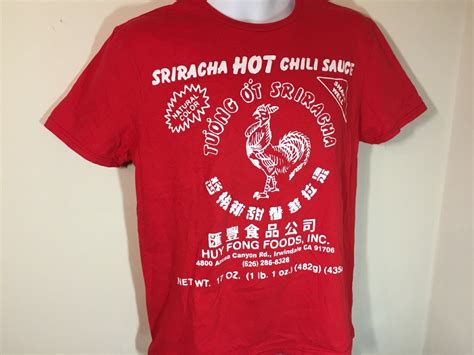 Sriracha Hot Chili Sauce Rooster Official Brand T Sh Gem