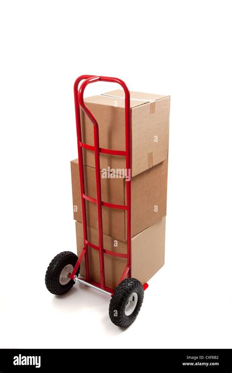 Dolly Handtruck With Boxes Stock Photo Alamy