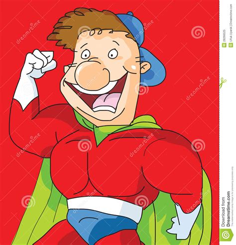 A Funny Face Super Hero Stock Illustration Illustration Of Cool 28266525