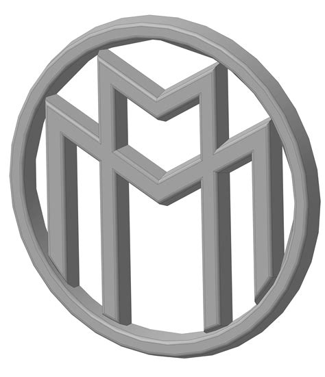 Stl File Maybach Logo Badge・3d Printing Idea To Download・cults