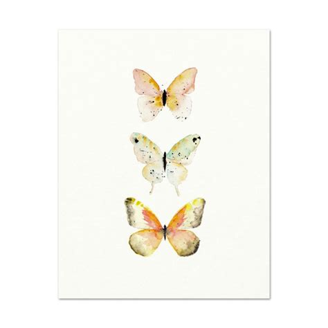 Watercolor Butterfly Art Print Etsy