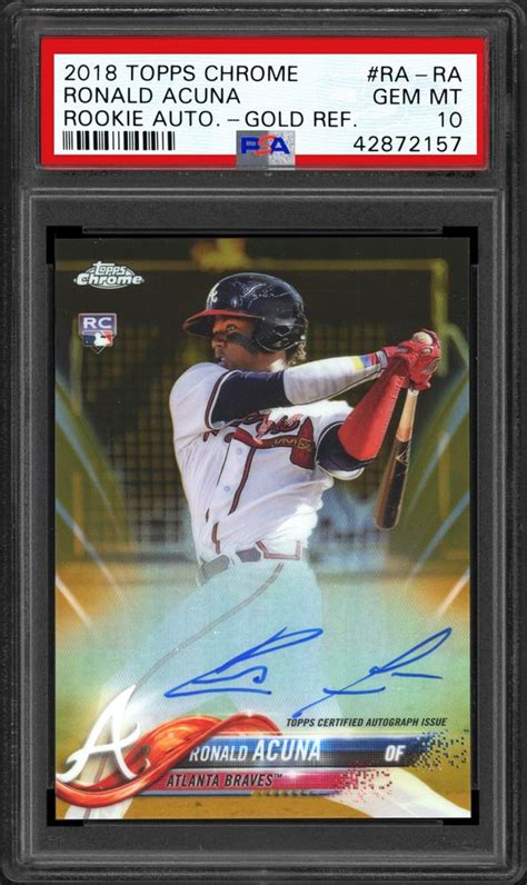 2018 Topps Chrome Rookie Autograph Baseball Cards Psa Price Guide