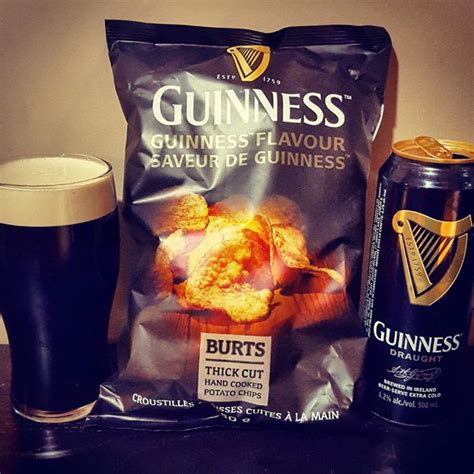 Guinness Nitro Stout And Guinness Beer Flavored Chips Pairing This Was One Of Those Spur Of The