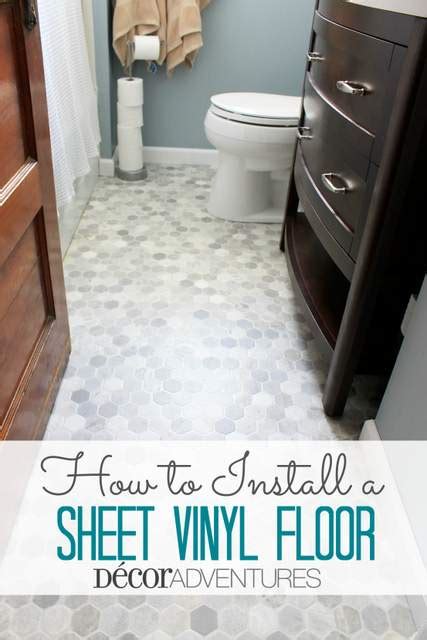 Depending on the type of flooring in your bathroom, you may need to install a subfloor. How to Install a Sheet Vinyl Floor | Hometalk