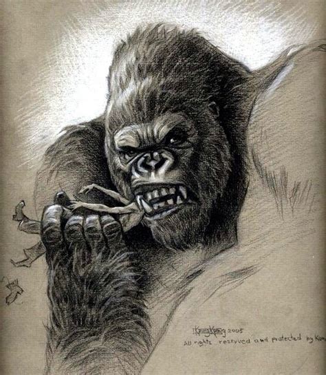 King Kong King Kong Art Lion Artwork King Kong Vs Godzilla