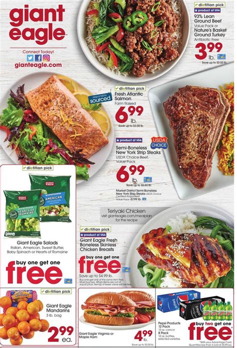 Giant Eagle Weekly (7/15/21 – 7/21/21) Ad Preview | Giant eagle, Salmon