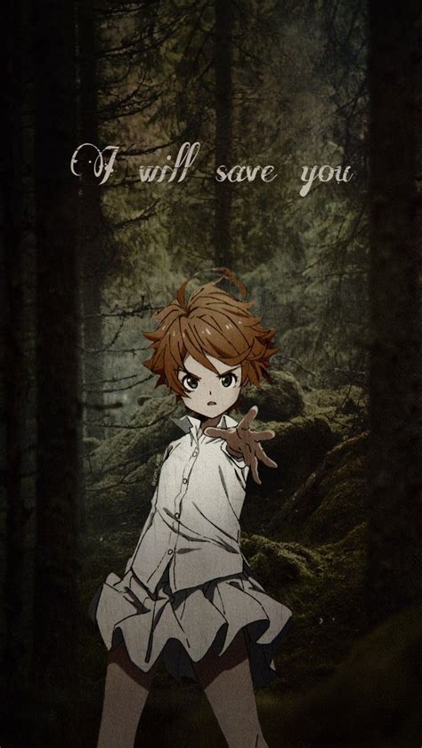 Aesthetic Wallpapers Anime The Promised Neverland Characters Back Out