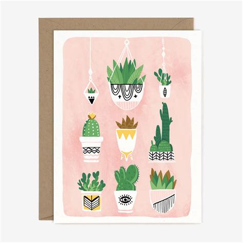Share special moments with recycled seed paper greeting cards that sprout. Cactus Plants Card - Paper Pony Co.