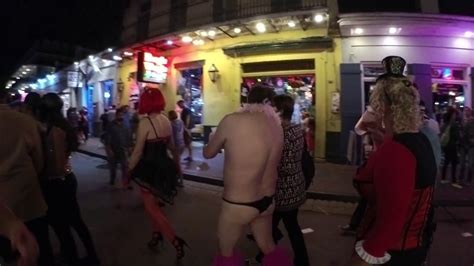 Walking Down The Street On Halloween Night Youtube - Halloween on Bourbon St. 2016, Night 1 - YouTube