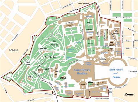 Vatican Maps Printable Maps Of Vatican For Download