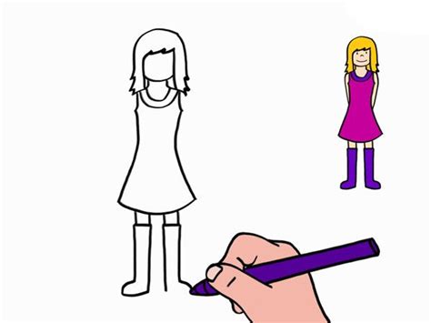 Apprendre à dessiner une petite fille en étapes