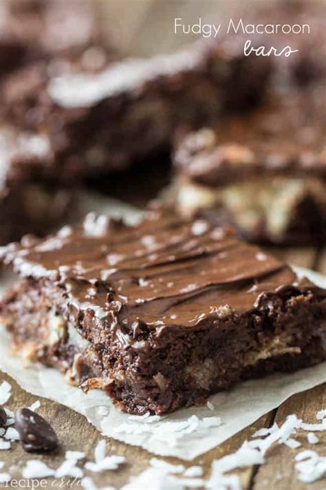 Fudgy Macaroon Bars The Recipe Critic