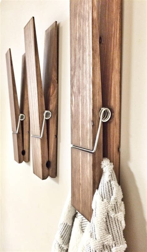 Super Huge Jumbo Rustic 12 Decorative Clothespin In Etsy Diy Home
