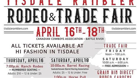 Tisdale Rambler Rodeo And Trade Show Postponed Battlefordsnow