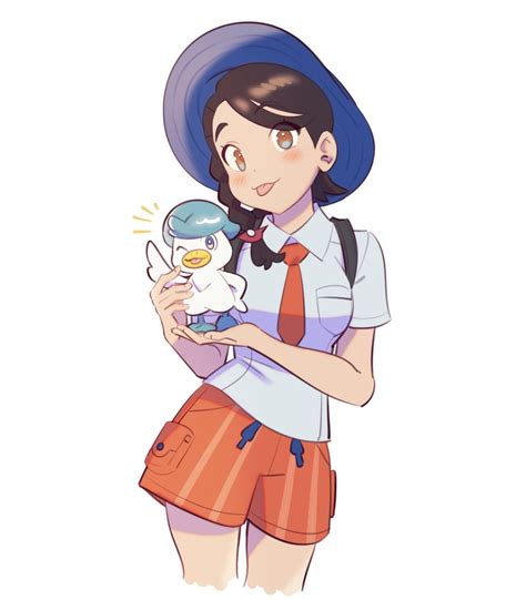 Quaxly And Female Protagonist Pokemon And 2 More Drawn By Lilyglazed