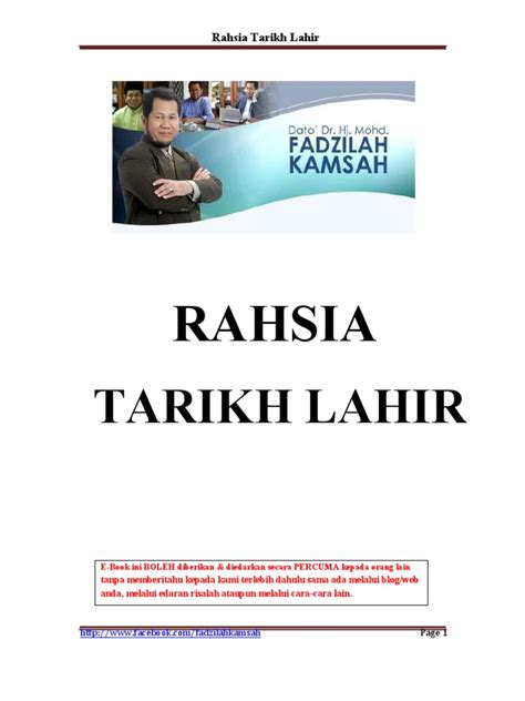 Hi, there you can download apk file rahsia tarikh lahir android for android free, apk file version is 4.3 to download. Rahsia Tarikh Lahir - Fadzilah Kamsah