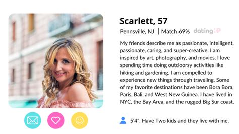 woman over 50 dating profile examples with tips —