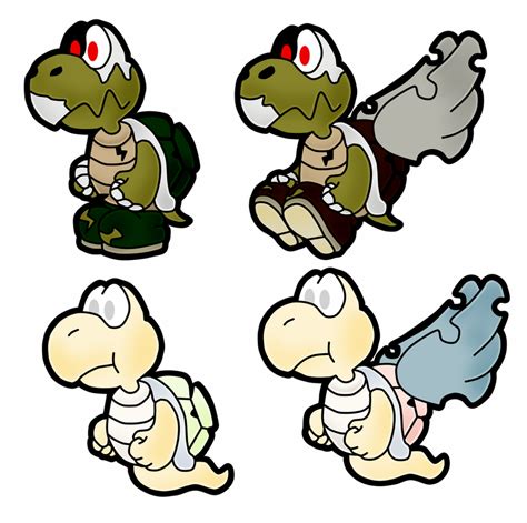 Paper Mario The Undead Koopas By Xpedia On Deviantart
