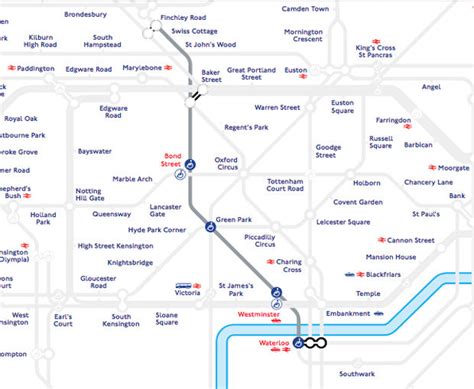 Map Of Jubilee Line