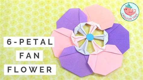 6 Petal Origami Flower Tutorial Easy Paper Flowers Youtube