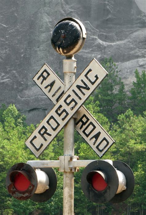 Railroad Crossing Free Stock Photo Closeup Of A Railroad Crossing