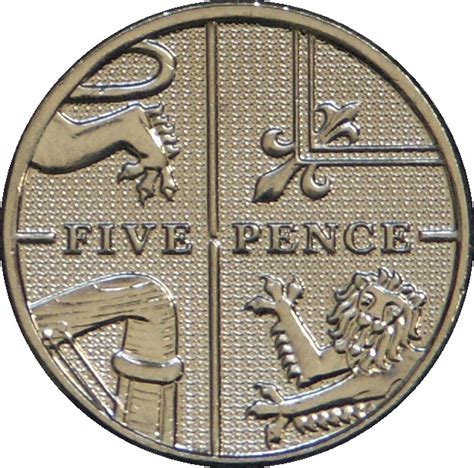 British 5 Pence Foreign Currency