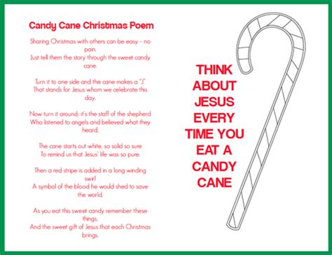 So when i spotted this candy cane poem, i knew it would make a perfect addition to our little holiday tradition. FREE Candy Cane Christmas Poem - Children's Ministry Deals