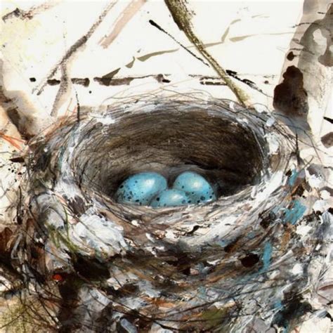 A bird nest is a safe haven for these winged creatures to not only rest but to nurture they are the sacred homes for birds that must not be disturbed. Pin by Laurel Gonneau on Paintings I admire | Bird nest ...
