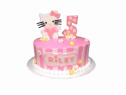 Cake Birthday Kitty Hello Cakes Topper Dot