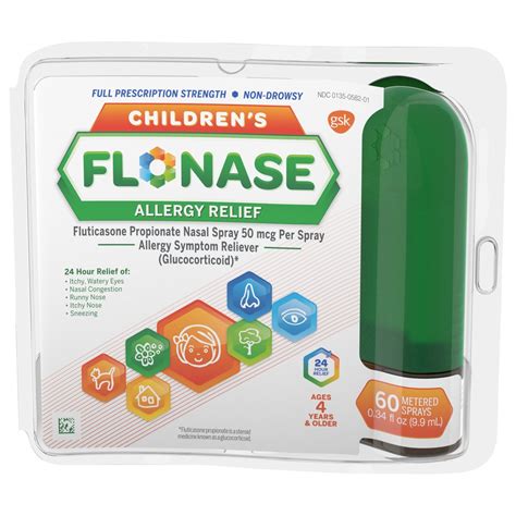 Flonase Childrens Allergy Medicine For 24 Hour Relief Metered Nasal
