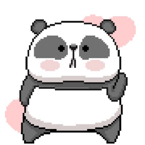 Panda Dance Pixel Cartoon 