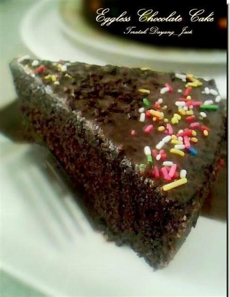 Kek chocolate moist tanpa oven. DapurKu SaYang: Kek Coklat Tanpa Telur (Resepi II)