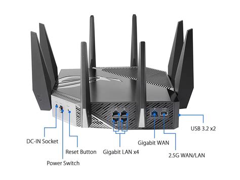 Asus Wifi 6e Gaming Router Tri Band Wireless Router