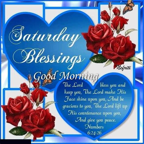 Saturday Blessings Good Morning Quote With Hearts And