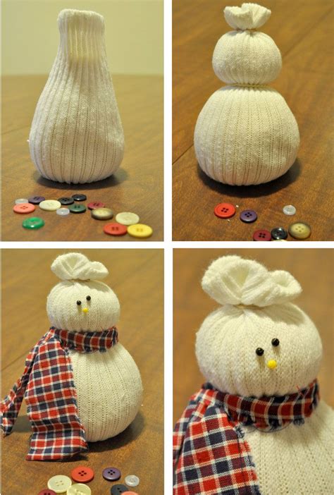 Diy Sock Snowmen Sock Snowman Sock Snowman Craft Christmas Decor Diy