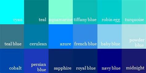 Shades Of Bluecolor Names Shades Of Blue Color Names Learn More