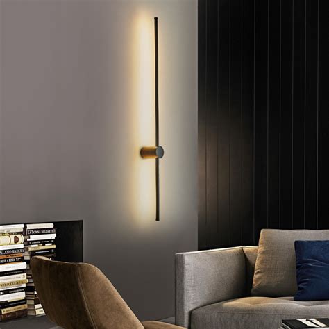 Modern Led Linear Wall Light Long Strip Wall Lamp Sconce Bedroom