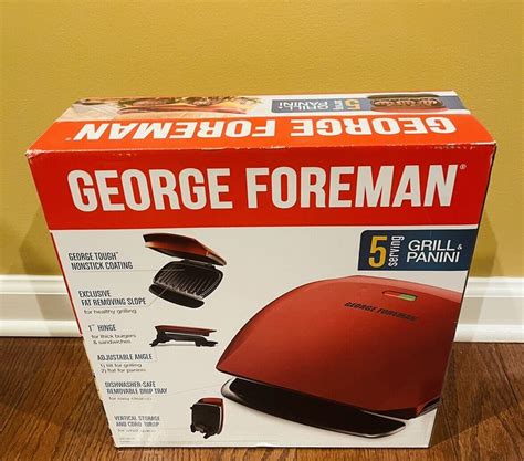 George Foreman 5 Serving Classic Plate Grill 27043994196 Ebay