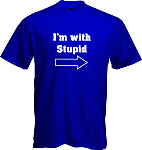 Im With Stupid Arrow Glee Funny Quality T Shirt New Ebay