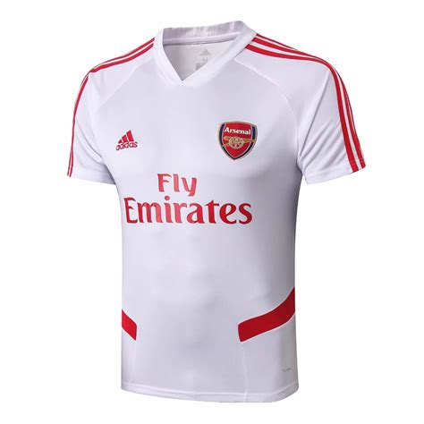 19 20 Arsenal Short Training White Soccer Jersey