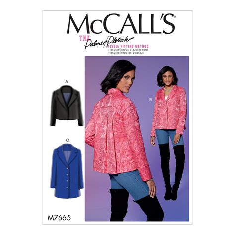 Mccalls Sewing Pattern Misses Jackets 16 18 20 22 24